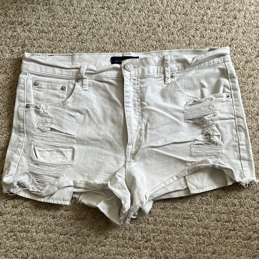 White Aeropostale Jean Shorts